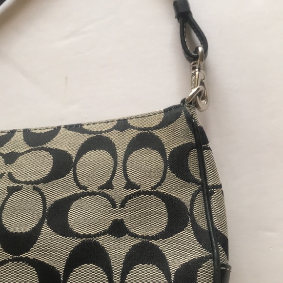 Vintage Y2k Coach Demi Mini Bag Baguette Small Purse 90‘s 2000‘s Black Gray Cute - Picture 7 of 16